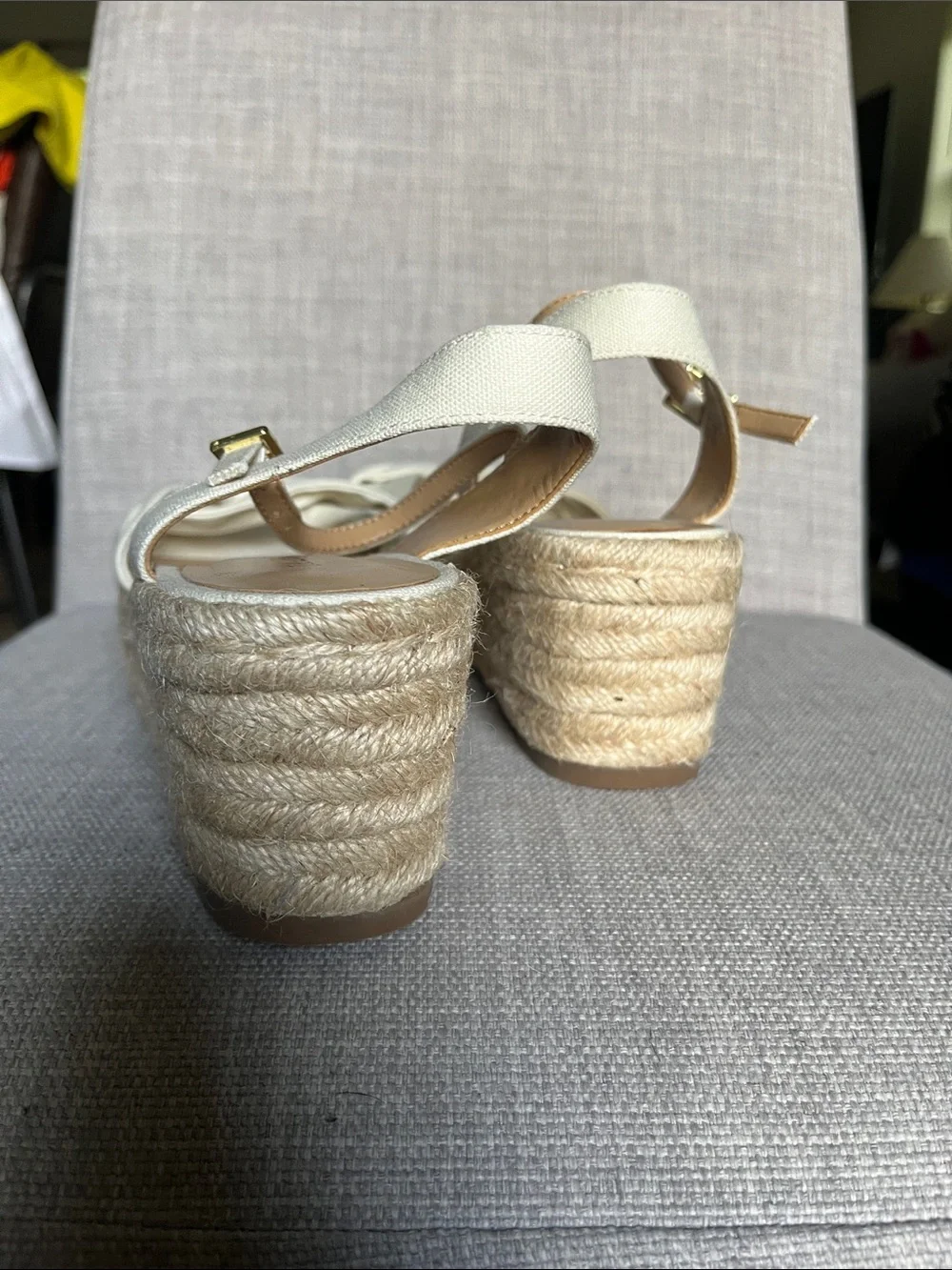 Talbots NATALIE TWIST CANVAS ESPADRILLE WEDGES